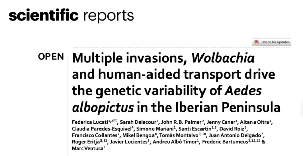 Multiple invasions, Wolbachia and human-aided transport drive the genetic variability of Aedes albopictus in the Iberian Peninsula